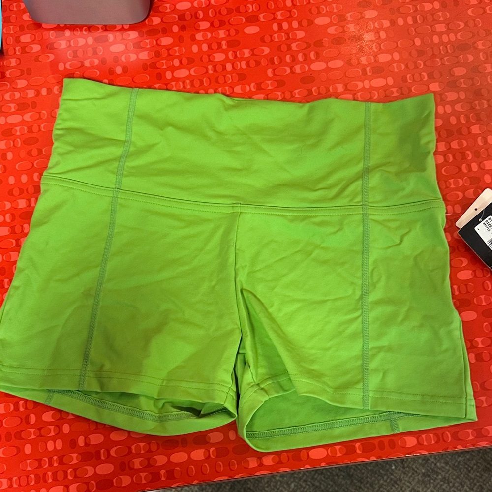 Green Women's Biker Shorts